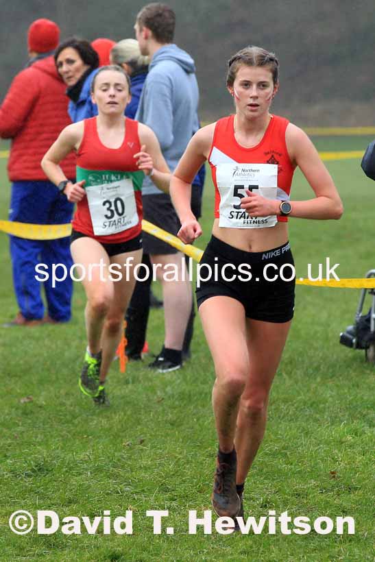 Junior Womens 2023 Northern Cross Country Champs., Witton Park, Blackburn. Photo: David T. Hewitson/Sports for All Pics